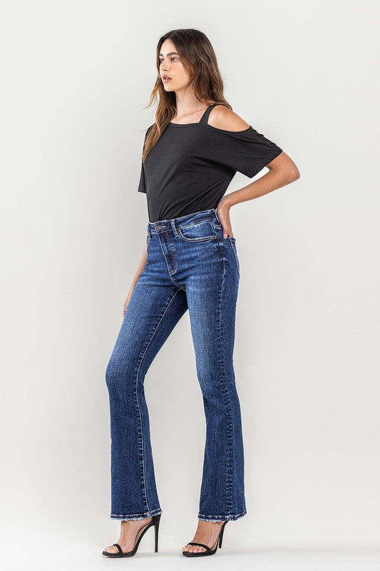 Lovervet by Vervet High Rise Boot Cut Stretch Denim-FINAL SALE