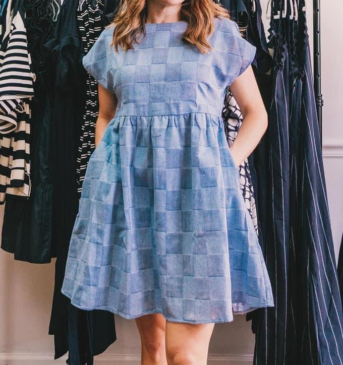 Denim Style Baby Doll Dress