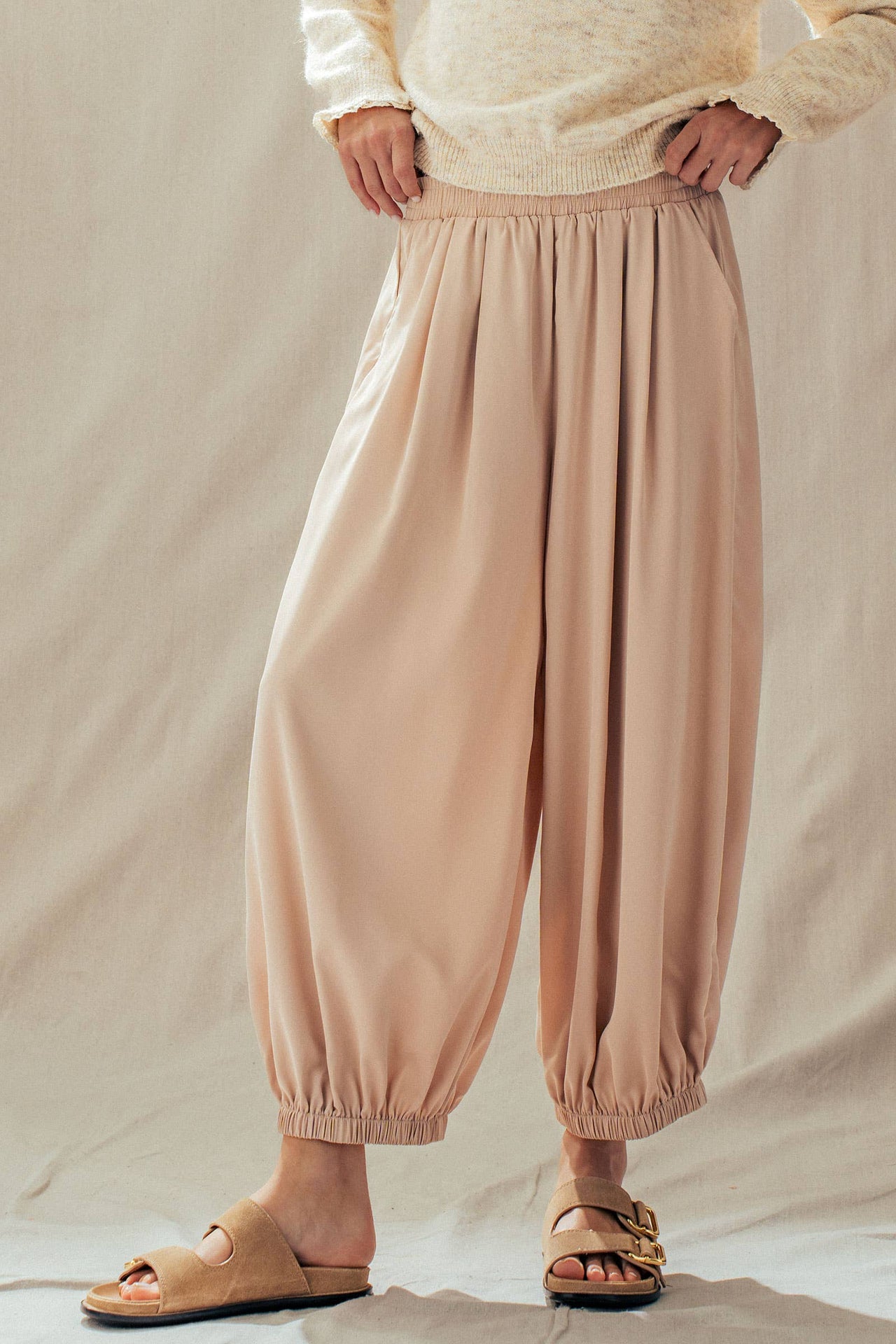 Boho Relaxed Fit Elastic Cuff Jogger Pants