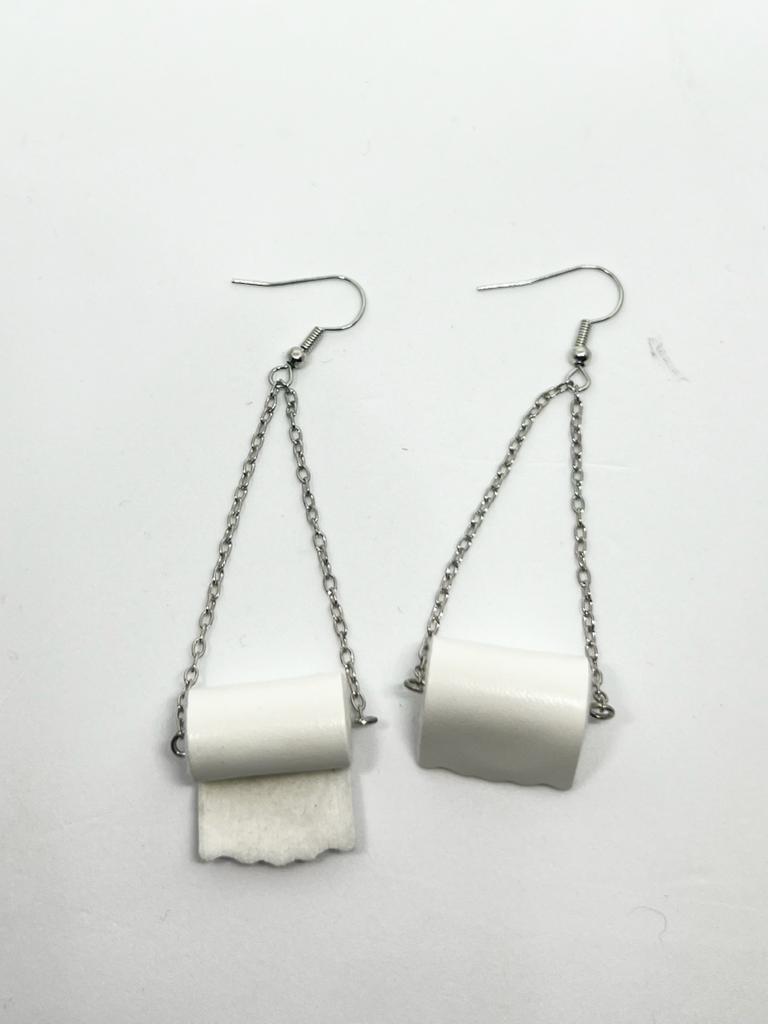 Toilet Paper Earrings