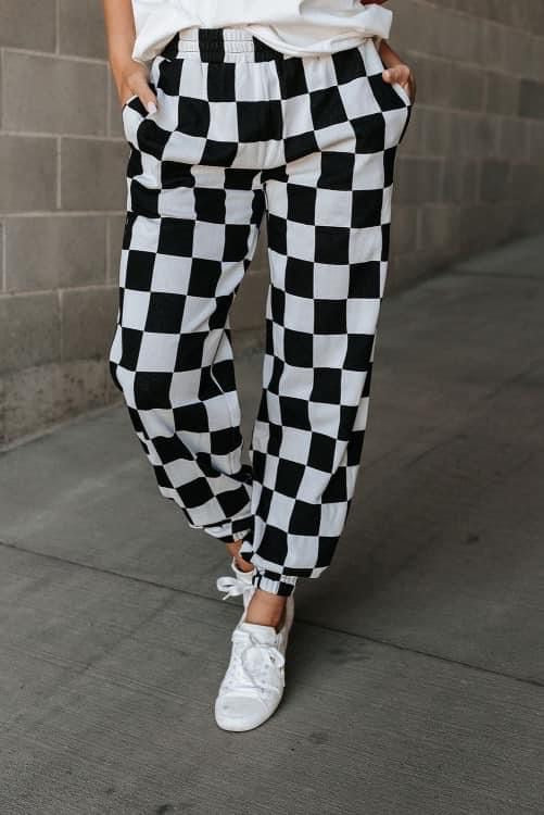 PREORDER Dani Checkered Joggers