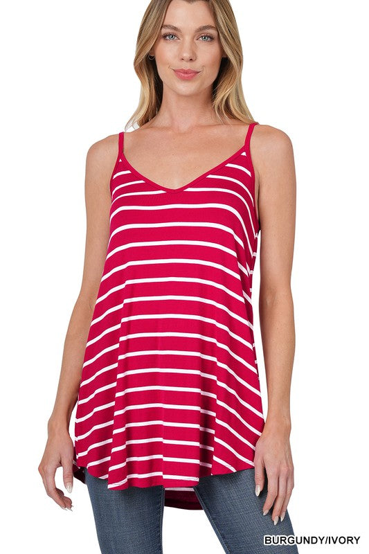 Striped Spaghetti Cami-FINAL SALE