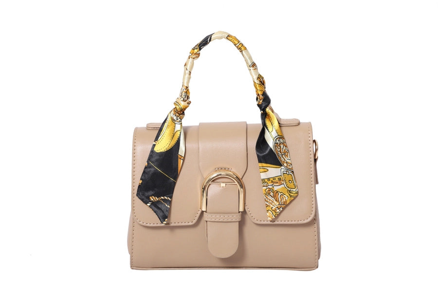 Ginny Top Handle Patent Satchel Bag