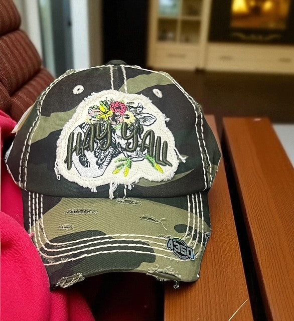 Hay Yall Camo Hat
