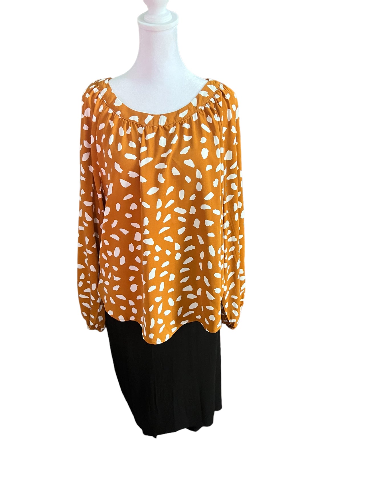 Printed Long Sleeve Blouse-FINAL SALE