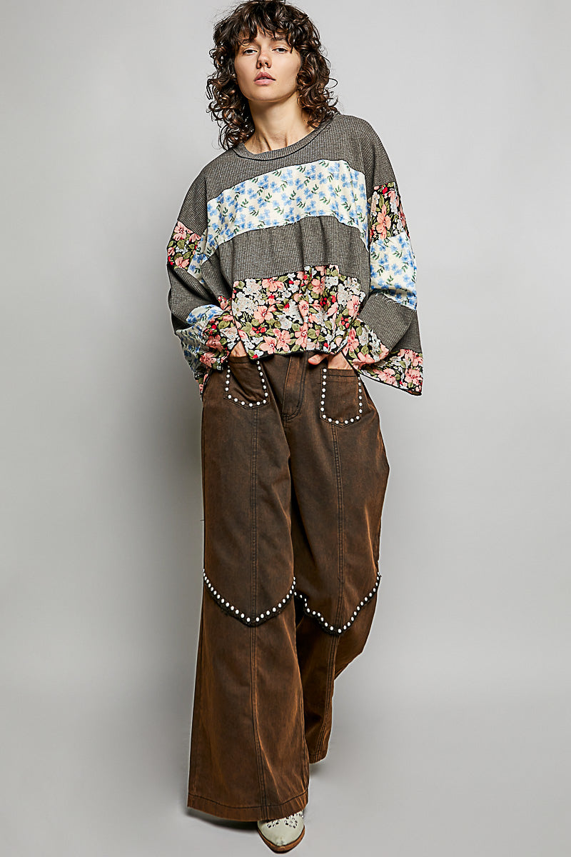 POL Floral Print Top