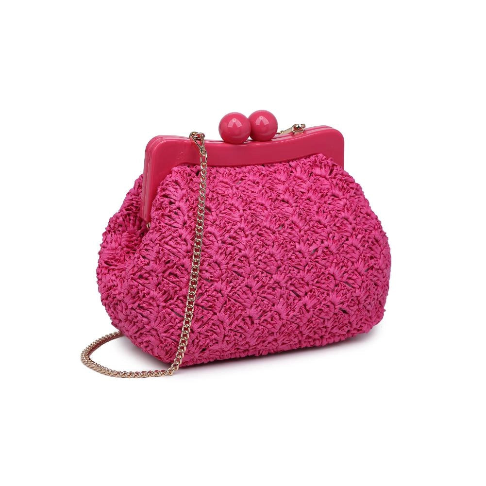 Naomi Clutch & Crossbody - Hot Pink