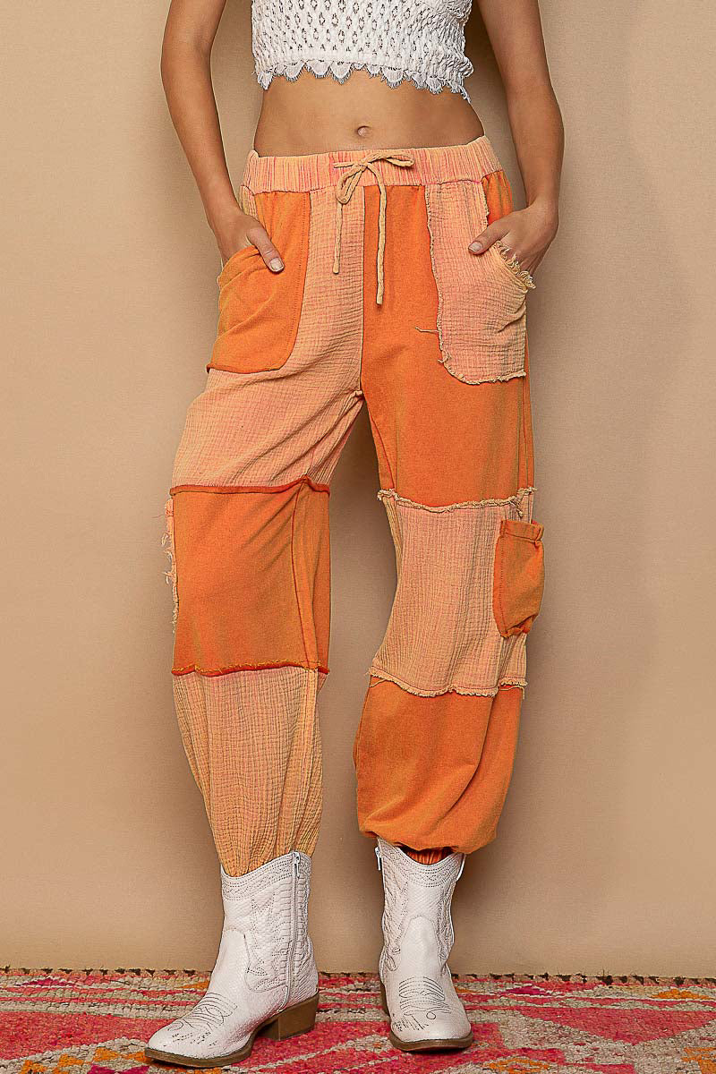 POL Patch Work W/Pockets Joggers