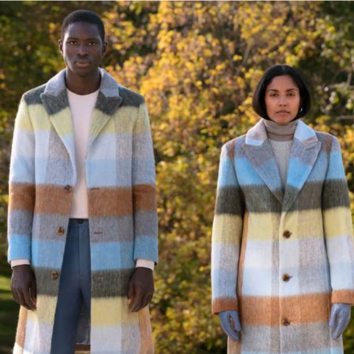 Tan France for Was Him - The Chequer Coat - Harvest Plaid