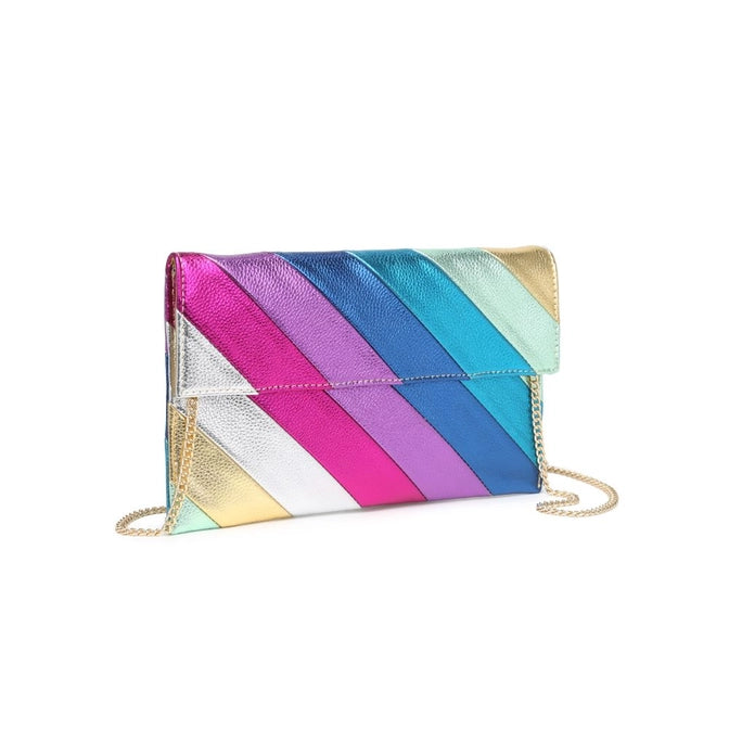 Zelma Multicolor Metallic Clutch